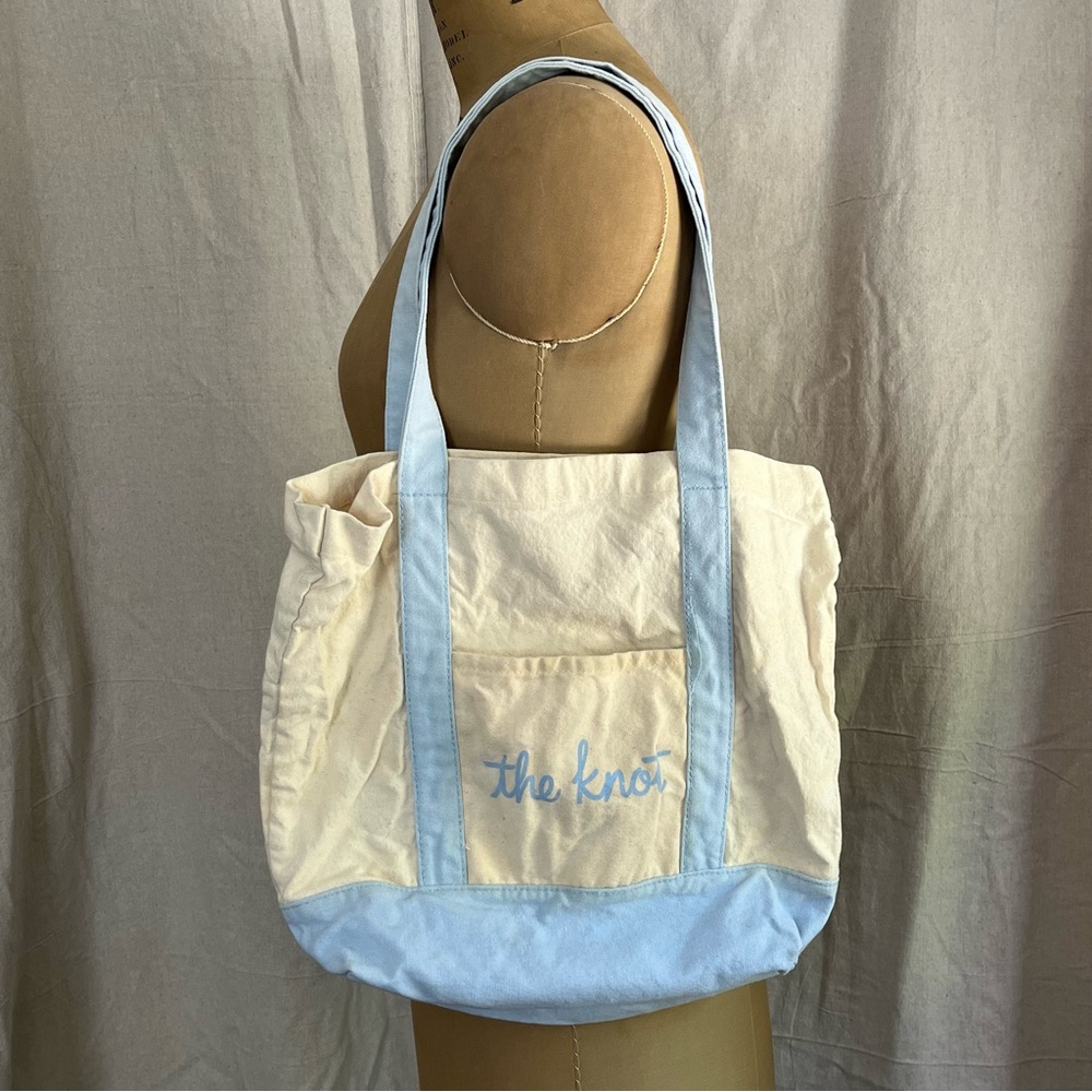 2/$20 The Knot Canvas Tote Bag with Pocket